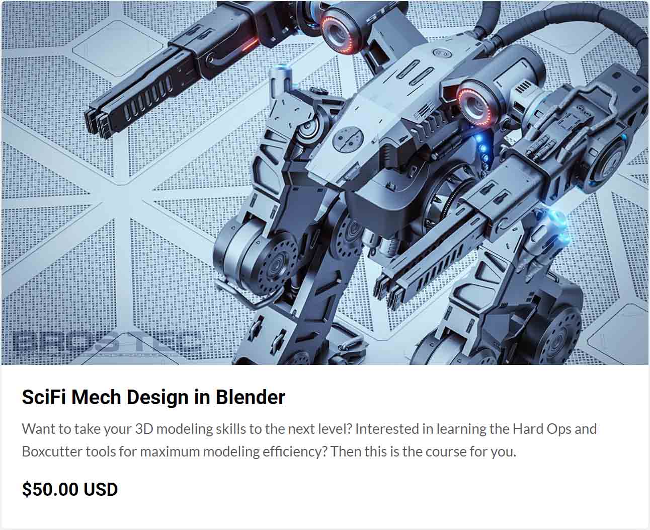 Pictures · Blender Bros – SciFi Mech Design in Blender 2020-12