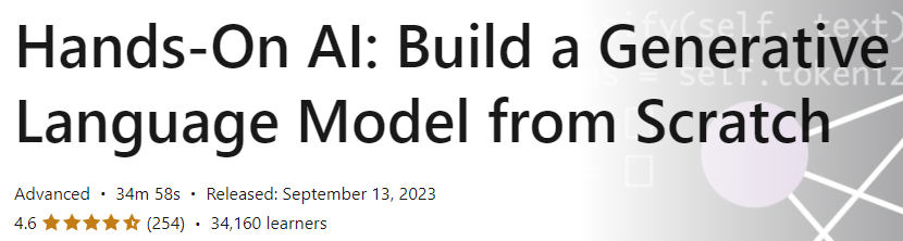 Pictures · LinkedIn — Hands-On AI: Build a Generative Language Model from Scratch 2023-9