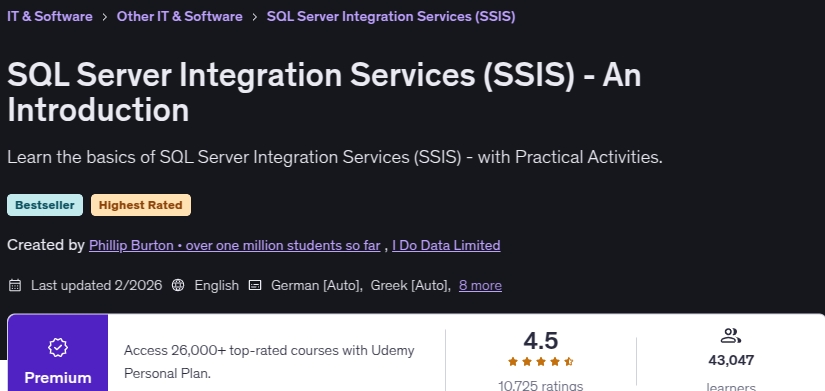 이미지 · SQL 서버 통합 서비스 (SSIS) - 소개 2026-2