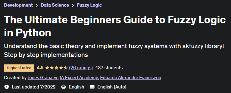 Pictures · Udemy — The Ultimate Beginners Guide to Fuzzy Logic in Python 2022-7