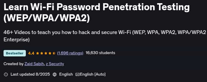 Pictures · Udemy — Learn Wi-Fi Password Penetration Testing (WEP/WPA/WPA2) 2025-8