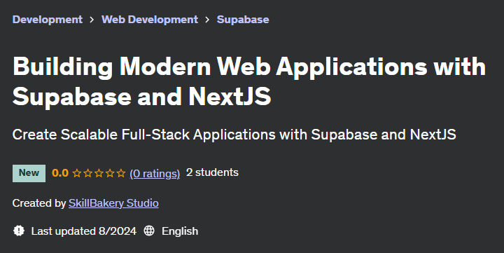Pictures · Udemy — Building Modern Web Applications with Supabase and NextJS 2024-9