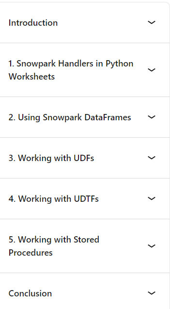 Course topics · LinkedIn — Snowpark for Data Engineers 2024-9