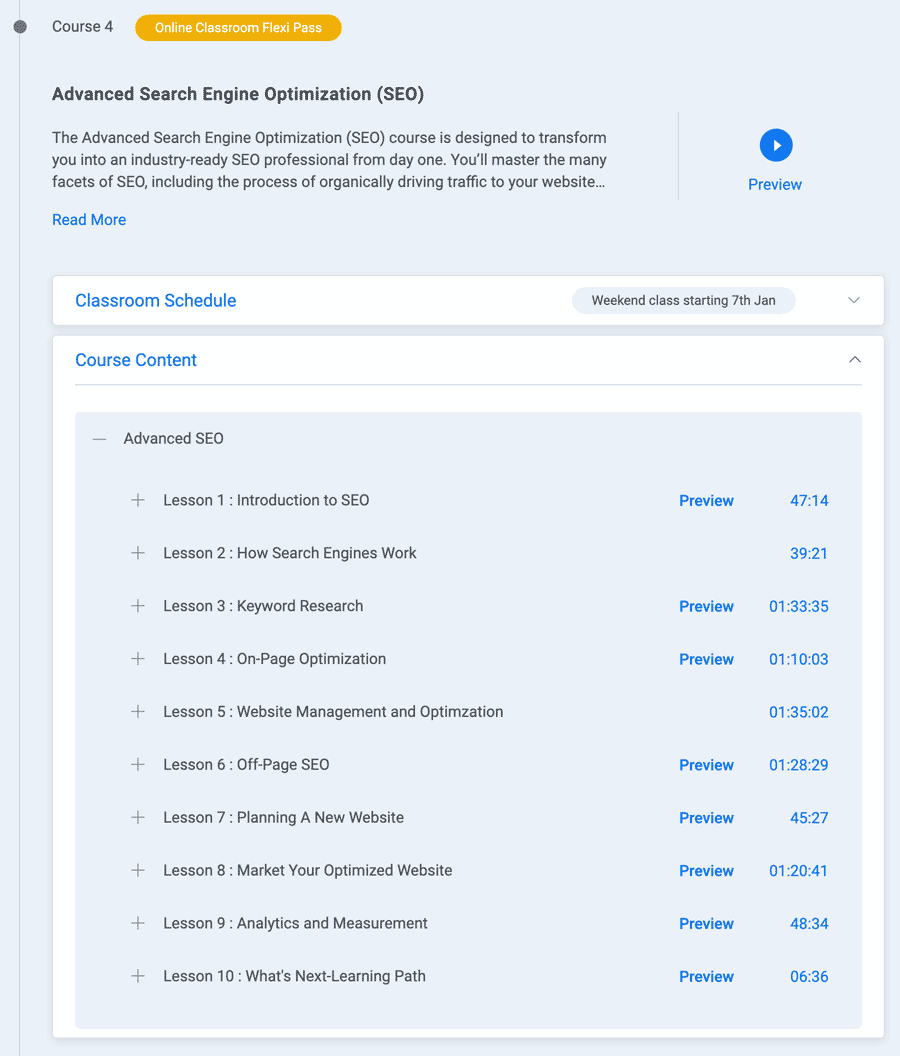 Course topics · Simplilearn — Digital Marketing Specialist 2022-9