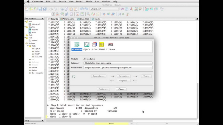 Pictures · OxMetrics 7.2 Enterprise Edition