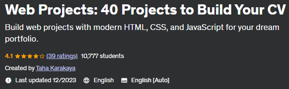 Pictures · Udemy — Web Projects: 40 Projects to Build Your CV 2023-8