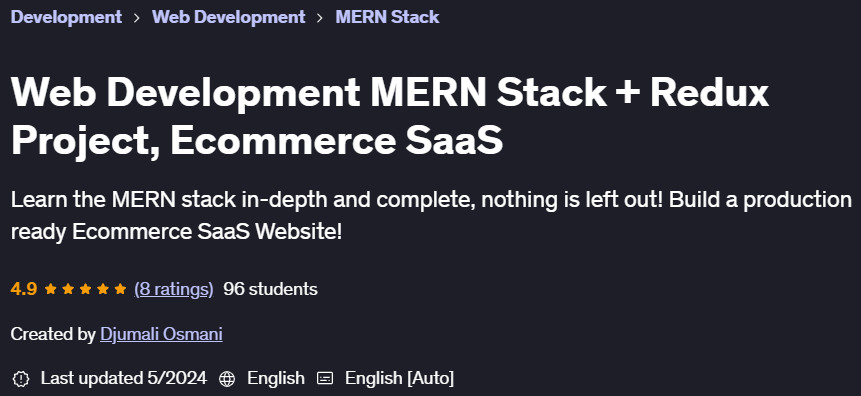 Pictures · Web Development MERN Stack + Redux Project, Ecommerce SaaS 2024-5
