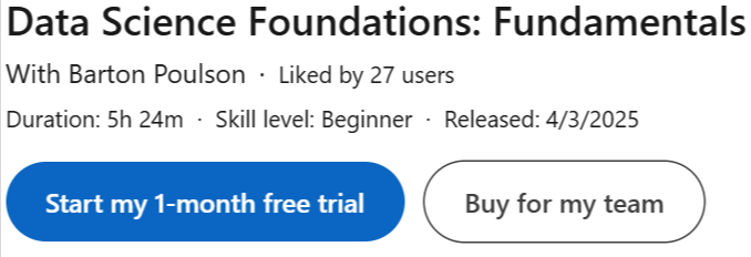 Pictures · LinkedIn — Data Science Foundations: Fundamentals 2025-4