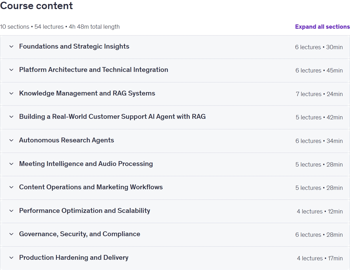 موضوعات الدورة · ميسترال AI دورة شاملة: Enterprise LLMs و RAG Systems 2026-5