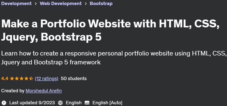 Pictures · Udemy — Make a Portfolio Website with HTML, CSS, Jquery, Bootstrap 5 2022-9