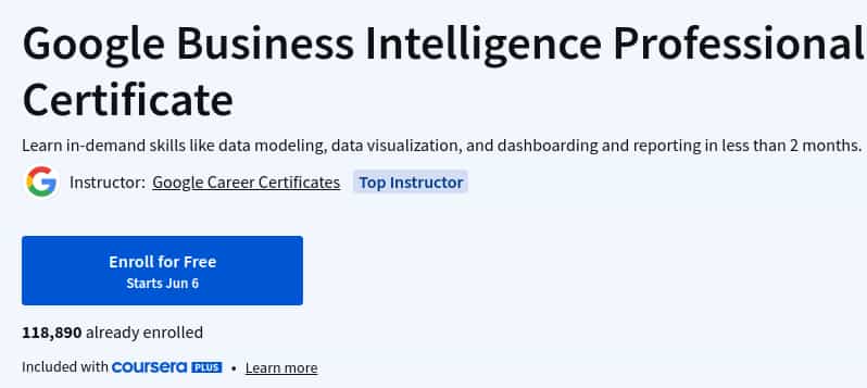 Pictures · Coursera — Google Business Intelligence Professional Certificate 2025-6