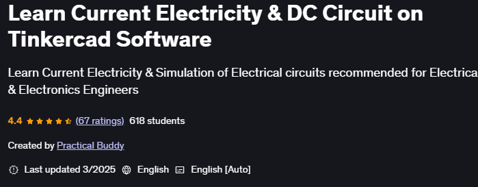 Bilder · Lernen Sie Current Electricity & DC Circuit auf Tinkercad Software 2025-3