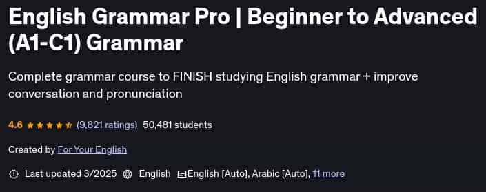 Pictures · Udemy — English Grammar Pro | Beginner to Advanced (A1-C1) Grammar 2025-3
