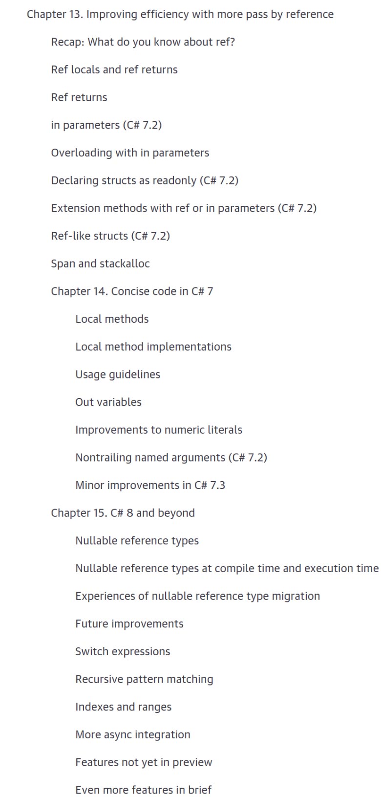 Course topics · Oreilly — C# in Depth, 4th Ed, Video Edition 2020-2