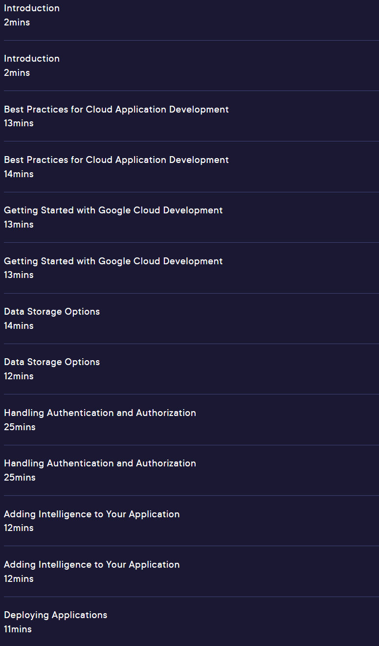 Course topics · Developing Applications with Google Cloud: Foundations 2024-10