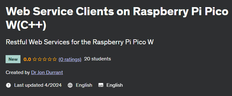 Pictures · Udemy — Web Service Clients on Raspberry Pi Pico W(C++) 2024-4