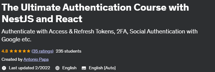 Pictures · Udemy — The Ultimate Authentication Course with NestJS and React 2020-02
