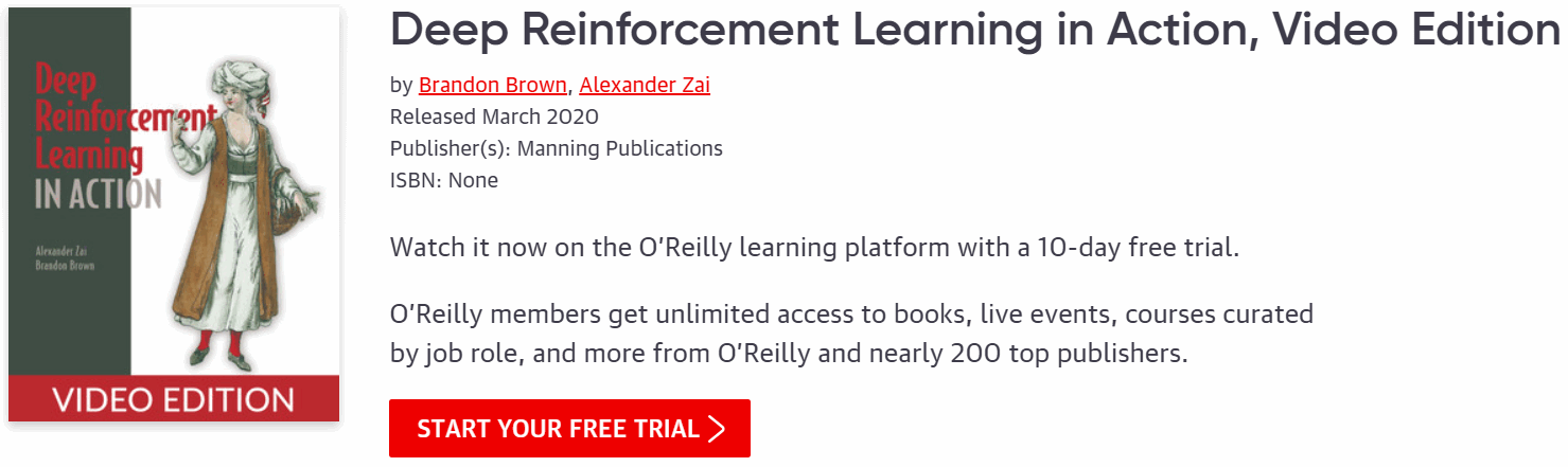 Pictures · Oreilly — Deep Reinforcement Learning in Action, Video Edition 2020-3