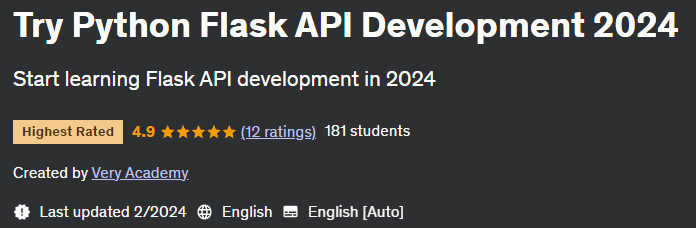 Pictures · Udemy — Try Python Flask API Development 2025 2024-2/2025-3