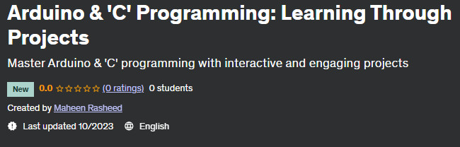 Pictures · Udemy — Arduino & ‘C’ Programming: Learning Through Projects 2023-10