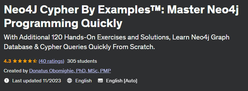 Pictures · Udemy — Neo4J Cypher By Examples™: Master Neo4j Programming Quickly 2023-2