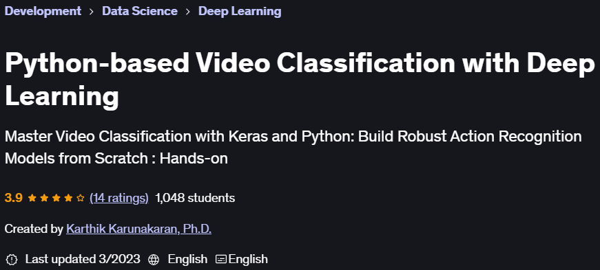 Pictures · Udemy — Python-based Video Classification with Deep Learning 2023-3