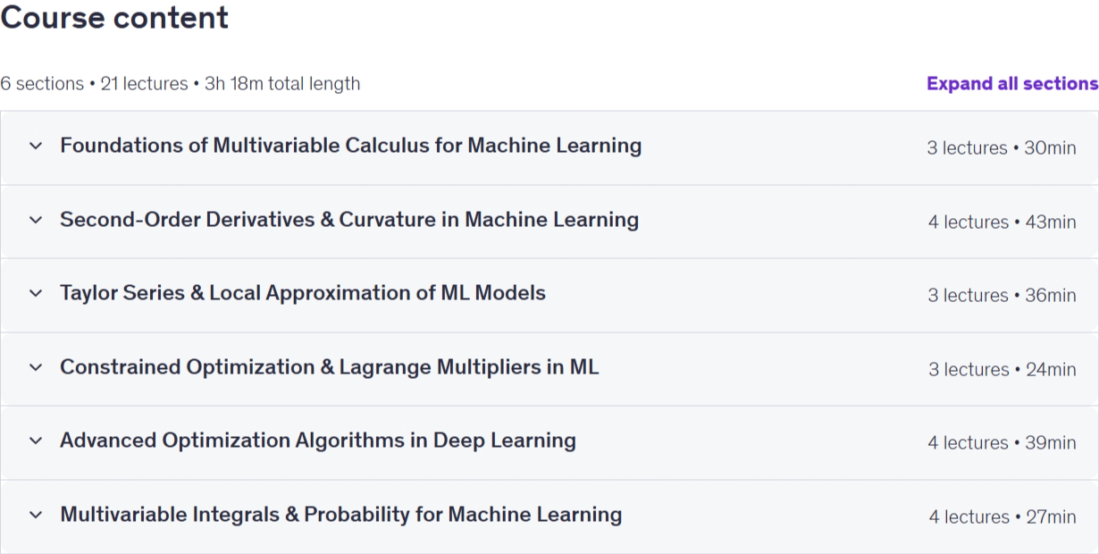 Kursthemen · Berechnung für Machine Learning: Ebene 2 - Optimierung 2026-8