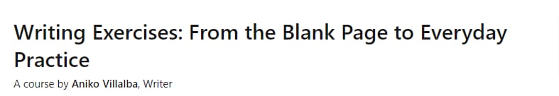 Pictures · Writing Exercises: From the Blank Page to Everyday Practice 2024-2