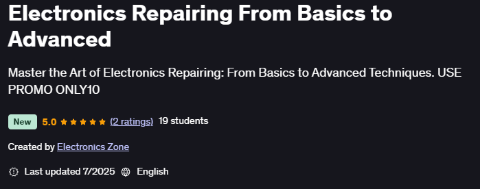 Pictures · Electronics Repairing From Basics to Advanced 2025-7