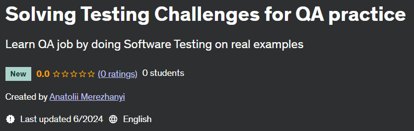 Pictures · Udemy — Solving Testing Challenges for QA practice 2024-6