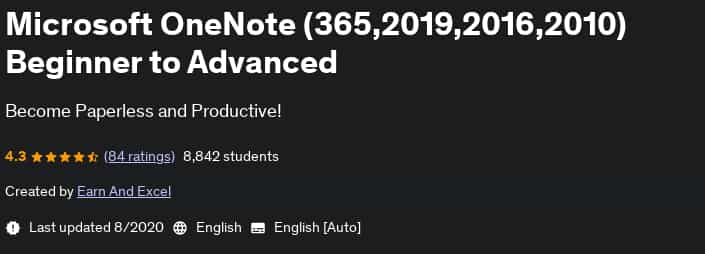 Pictures · Udemy — Microsoft OneNote (365,2019,2016,2010) Beginner to Advanced 2020-8