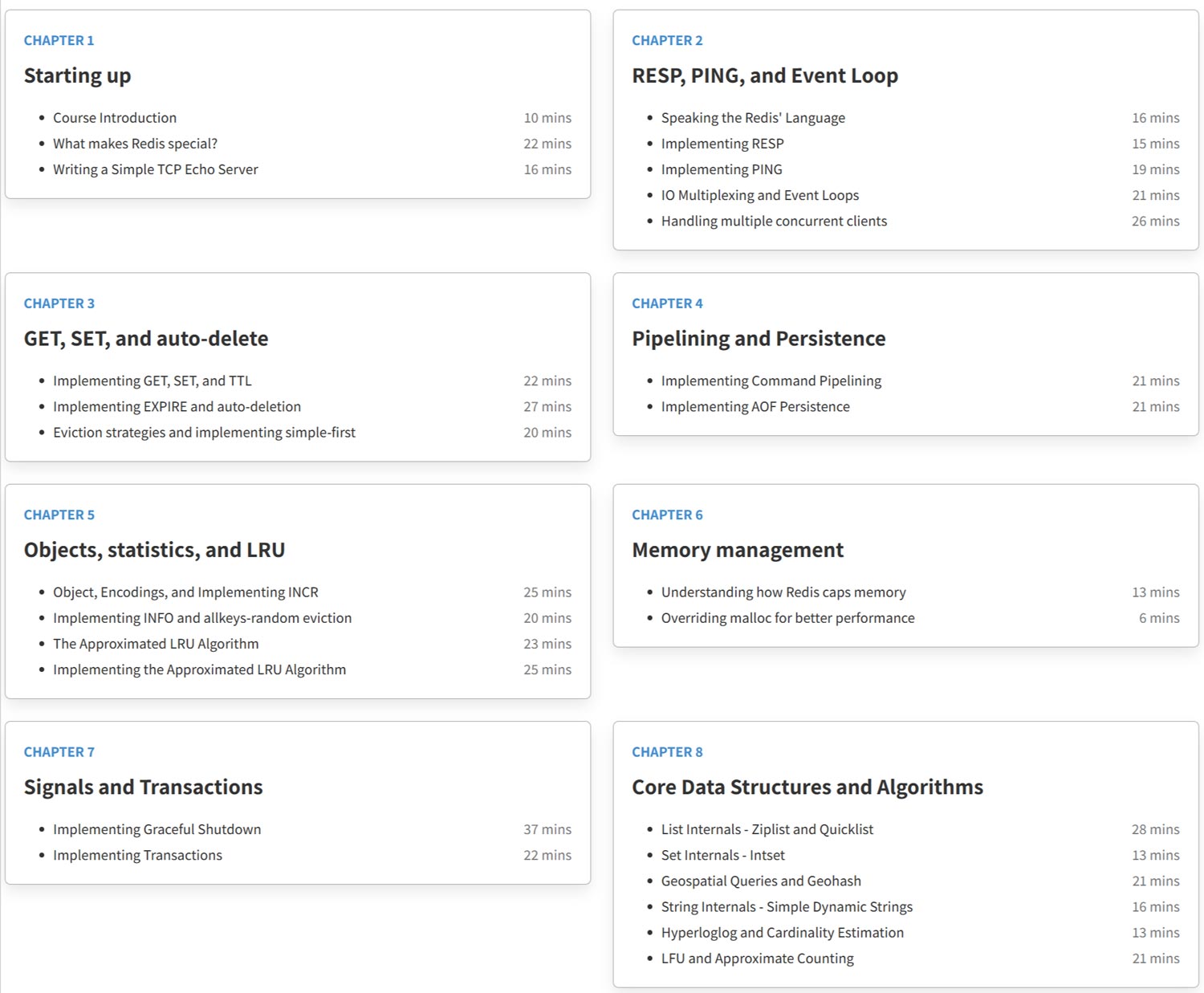 강좌 주제 · 아르피트 바야니 - Redis Internals 2025-7