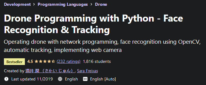 Pictures · Udemy — Drone Programming with Python – Face Recognition & Tracking 2019-11