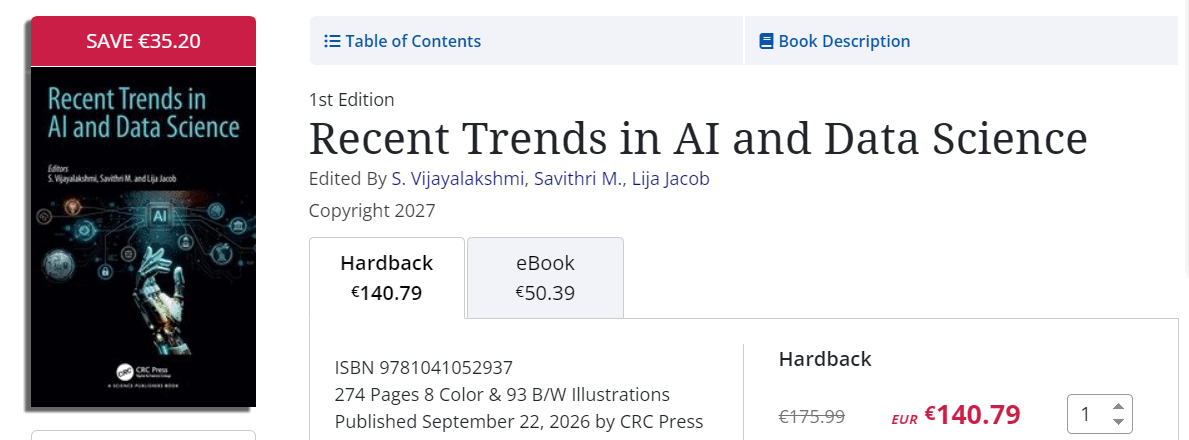 Pictures · CRC Press — Recent Trends in AI and Data Science 2026
