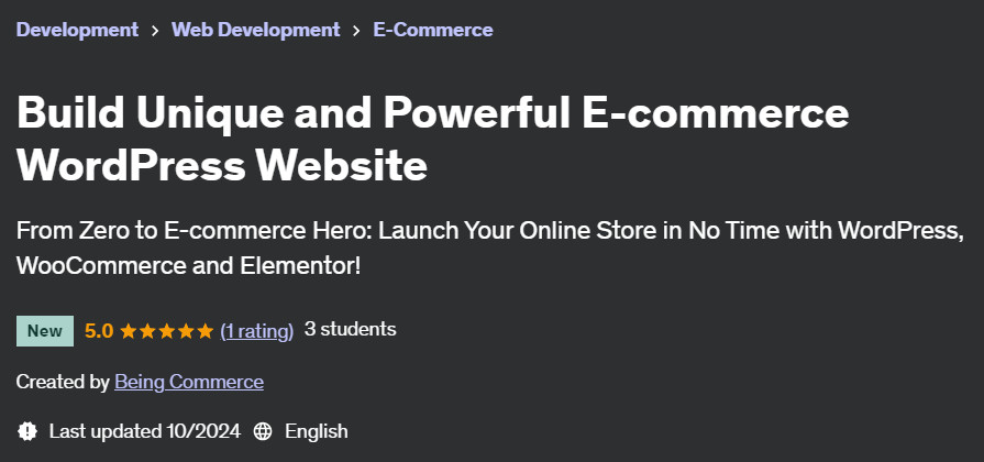Pictures · Build Unique and Powerful E-commerce WordPress Website 2024-10