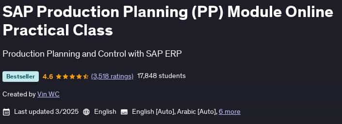 Pictures · Udemy — SAP Production Planning (PP) Module Online Practical Class 2025-3