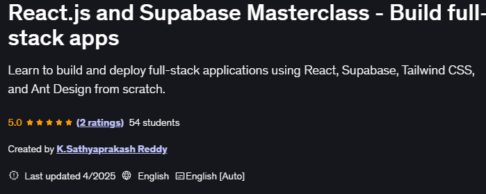 Bilder · React.js und Supabase umfassender Kurs Erstellen von Full-stack Apps 2025-3