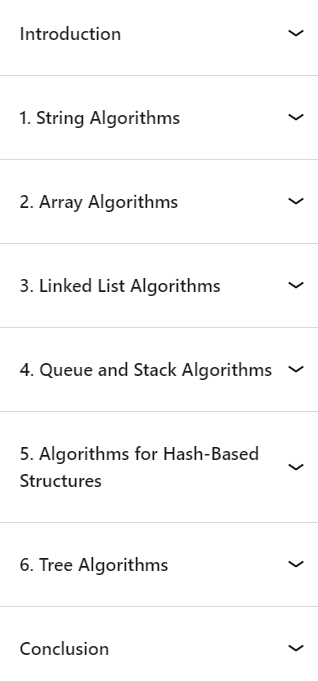 Course topics · LinkedIn — C# Algorithms 2021-9