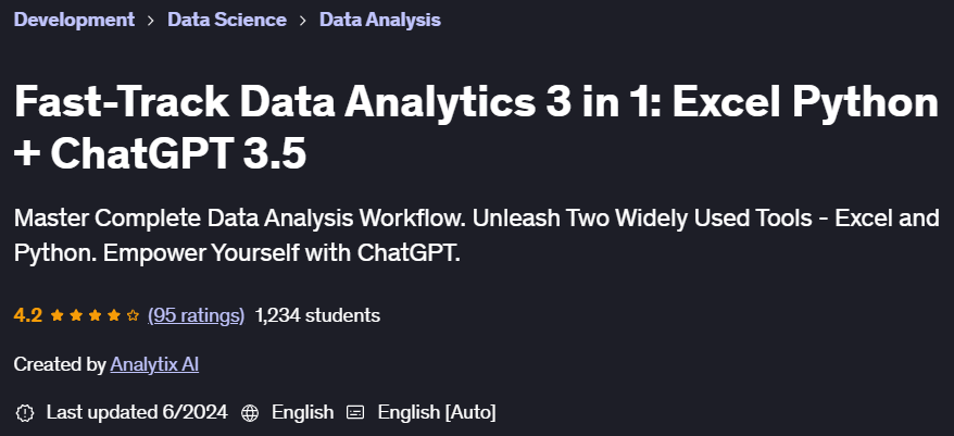 Pictures · Udemy — Fast-Track Data Analytics 3 in 1: Excel Python + ChatGPT 3.5 2024-1