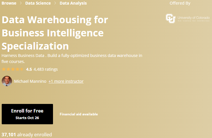 Pictures · Coursera — Data Warehousing for Business Intelligence Specialization 2020-10
