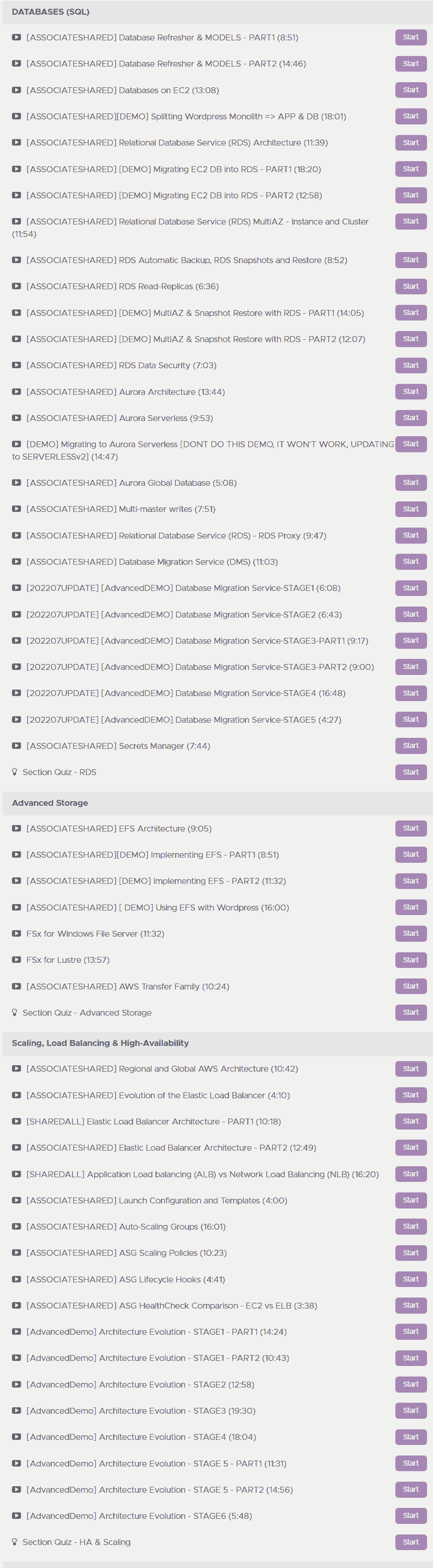Course topics · Adrian Cantrill — AWS Certified SysOps Administrator – Associate 2023-7