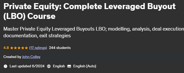 Pictures · Udemy — Private Equity: Complete Leveraged Buyout (LBO) Course 2024-5