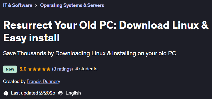 Pictures · Udemy — Resurrect Your Old PC: Download Linux & Easy install 2025-2