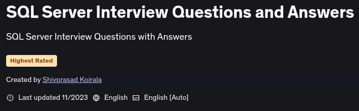 Pictures · SQL Server Interview Questions and Answers 2023-11