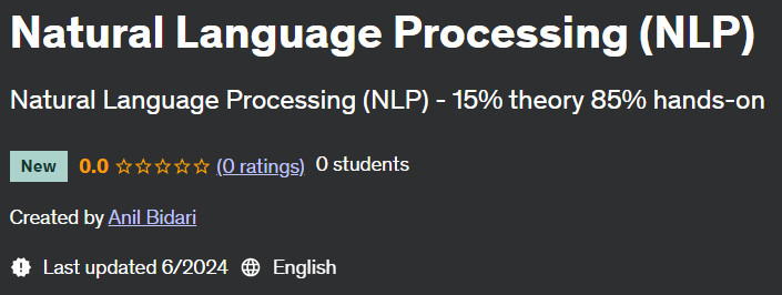 Pictures · Udemy — Natural Language Processing (NLP) 2024-6