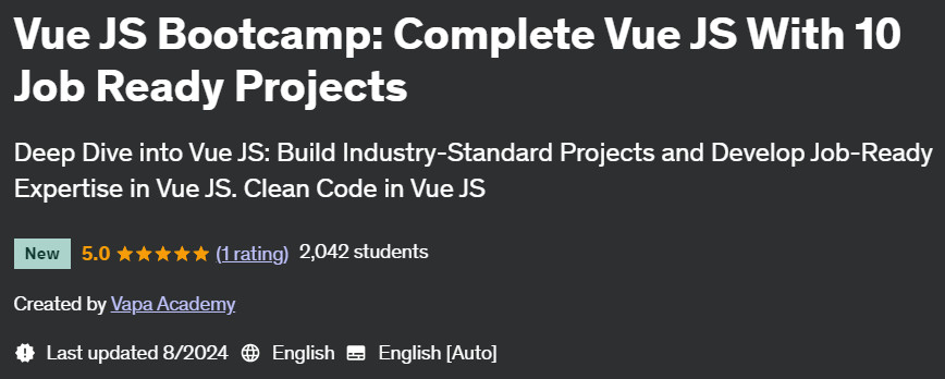 Pictures · Udemy — Vue JS Bootcamp: Complete Vue JS With 10 Job Ready Projects 2024-8
