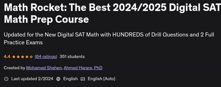 Pictures · Udemy — Math Rocket: The Best 2024/2025 Digital SAT Math Prep Course 2024-2
