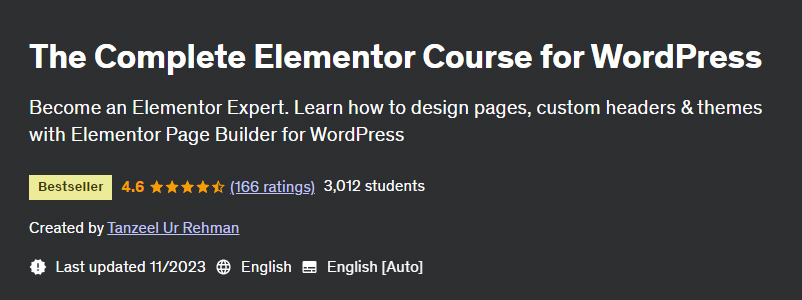 Pictures · Udemy — The Complete Elementor Course for WordPress 2023-11