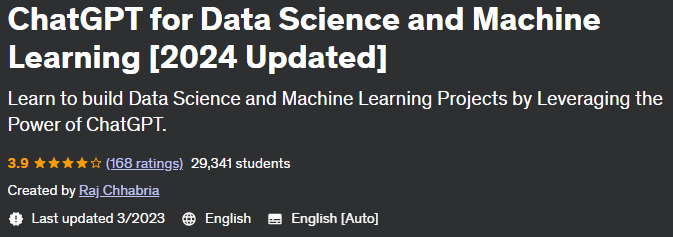 Pictures · Udemy — ChatGPT for Data Science and Machine Learning [2024 Updated] 2023-3
