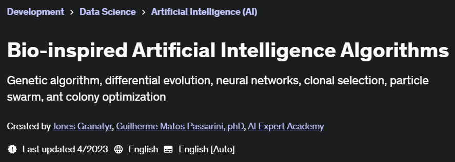 Pictures · Bio-inspired Artificial Intelligence Algorithms 2022-5
